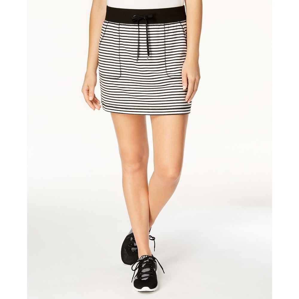 Ideology Womens Plus Size Fitness Striped Short Skirt Size-XX-Large